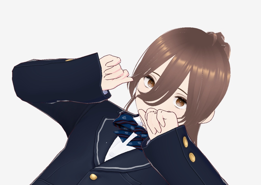 【制服の女子】３Dキャラクター - Ｄaira制作部 - 2/4