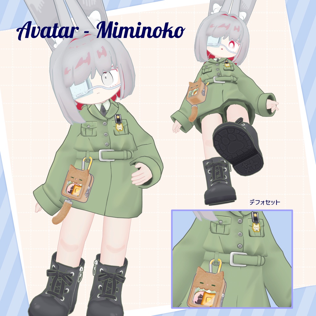 【衣装・小物セット】BadgeCollector - バッジコレクター【3アバター+まめふれんず対応】