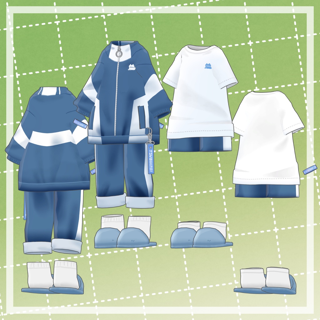 【衣装・小物セット】部活スタイル【まめふれんず+2アバター対応】