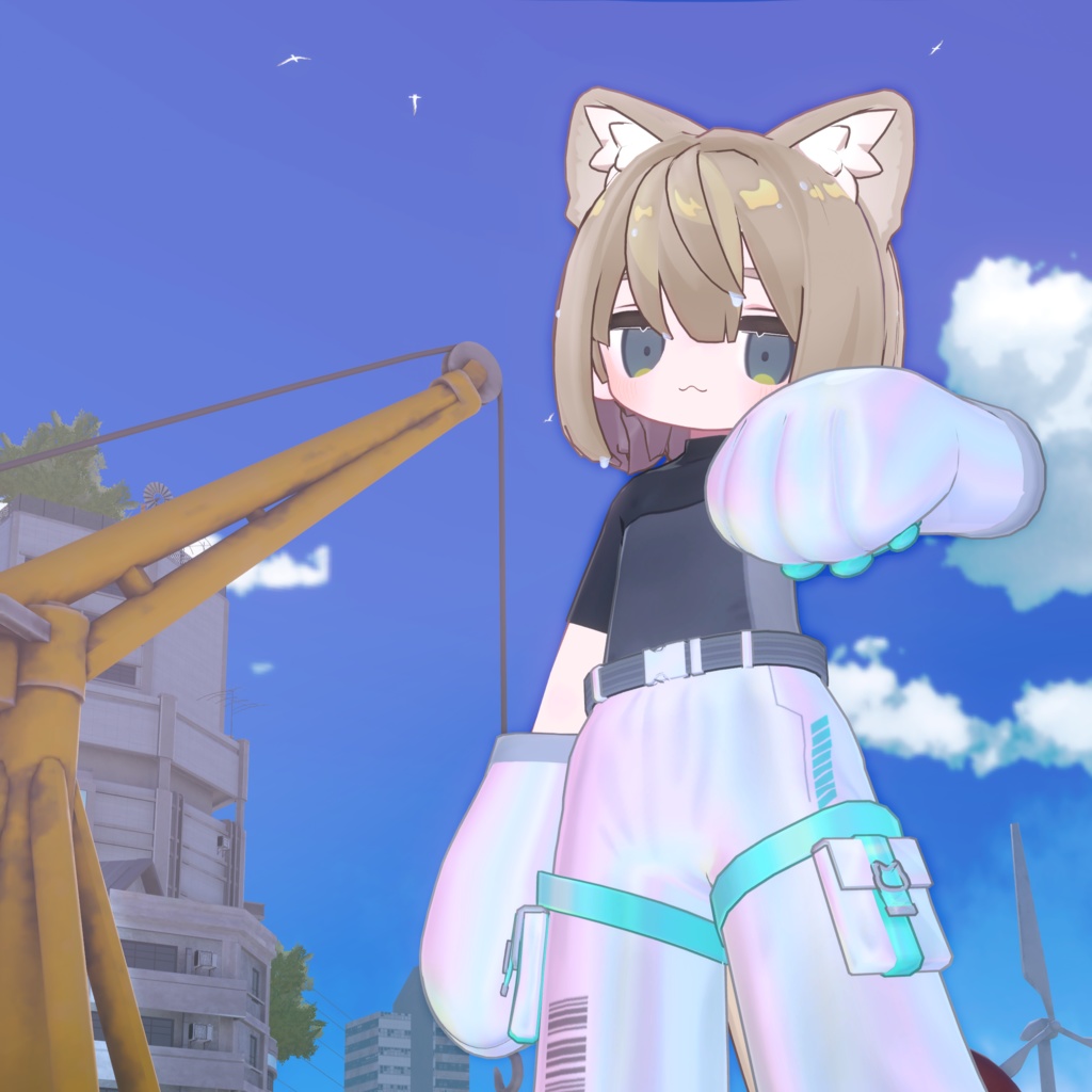 【衣装・小物セット】アストロにゃんテック-AstroNyanTech【まめふれんず+3アバター対応】