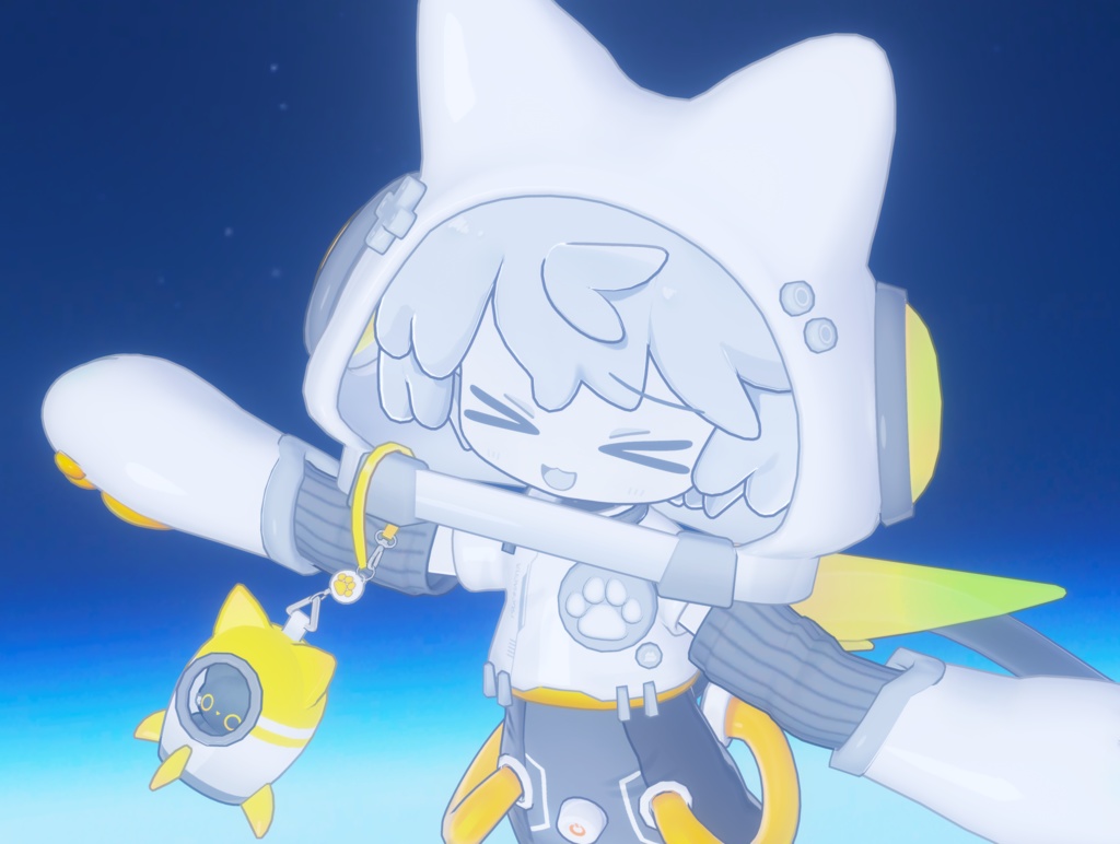 【衣装・小物セット】アストロにゃんテック-AstroNyanTech【まめふれんず+3アバター対応】