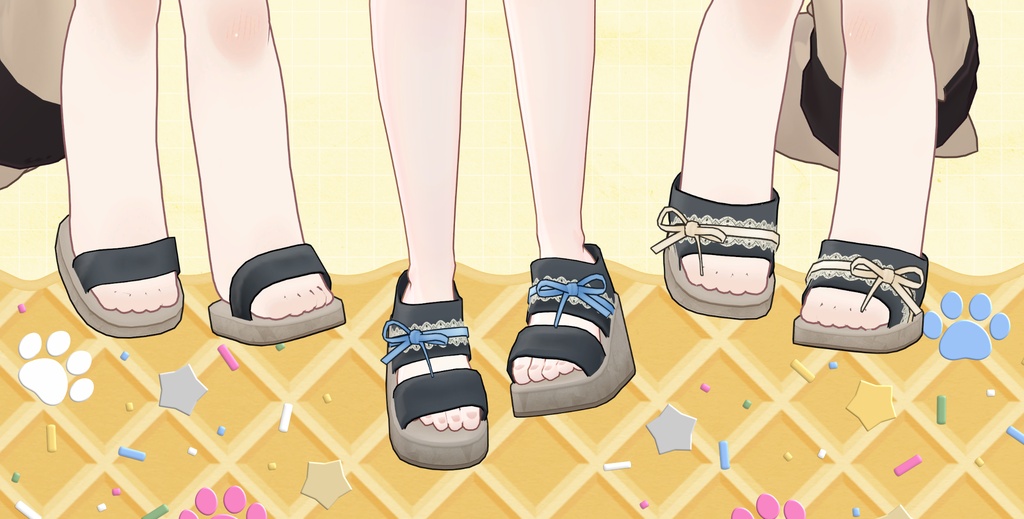 【衣装・小物セット】Ice&MilkSummer-アイスミルクサマー【まめふれんず+2アバター対応 (5アバター追加予定)】