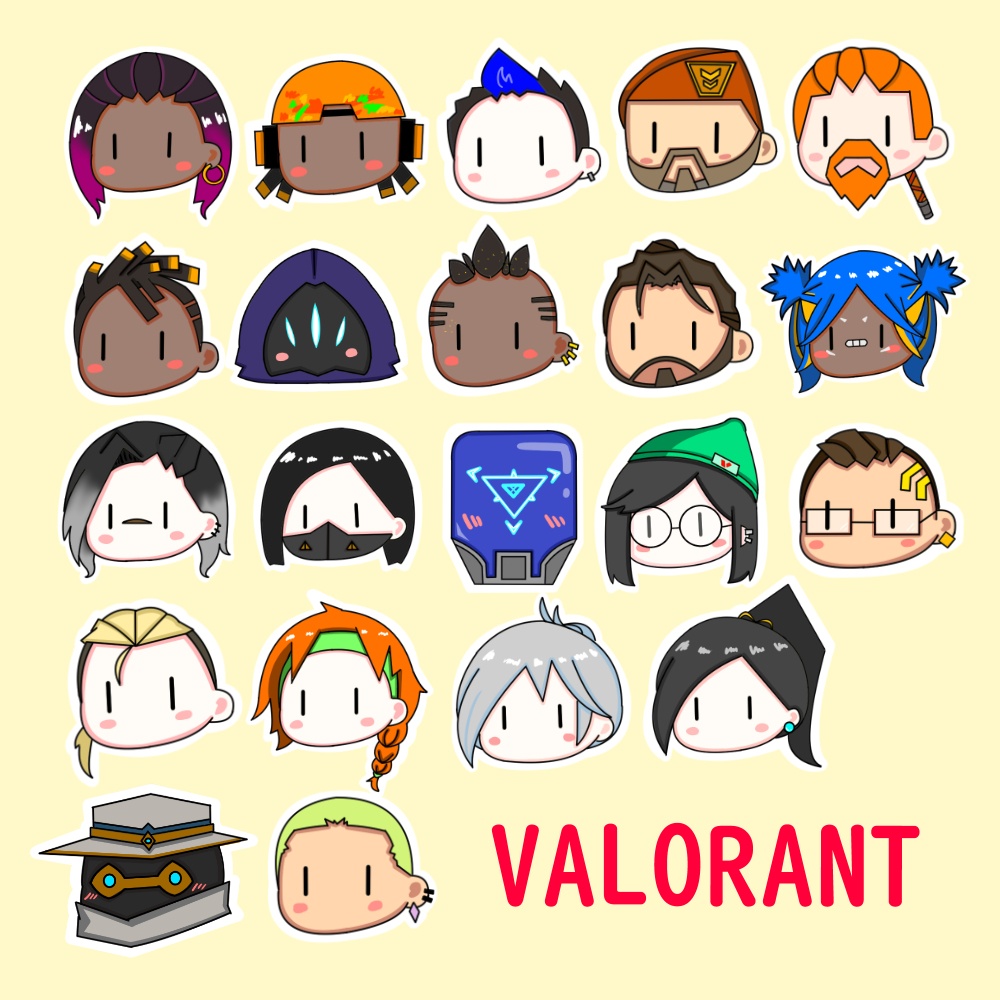 【VALORANT】デフォルメキャラ【mini character】