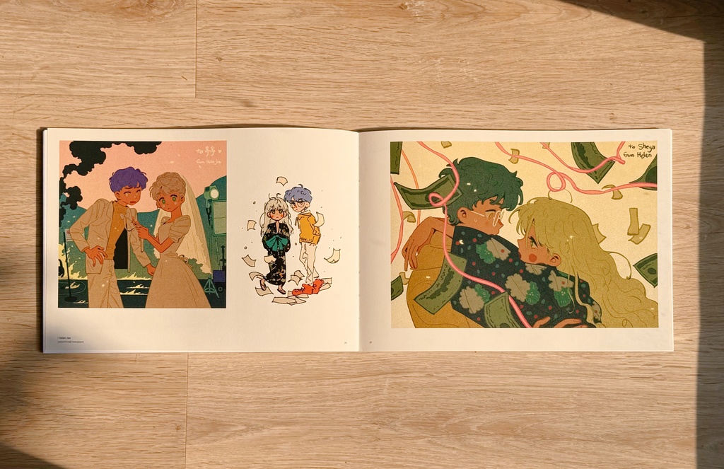 【非売品】WOLO 同人画集+パラパラ漫画+アニメ線画集