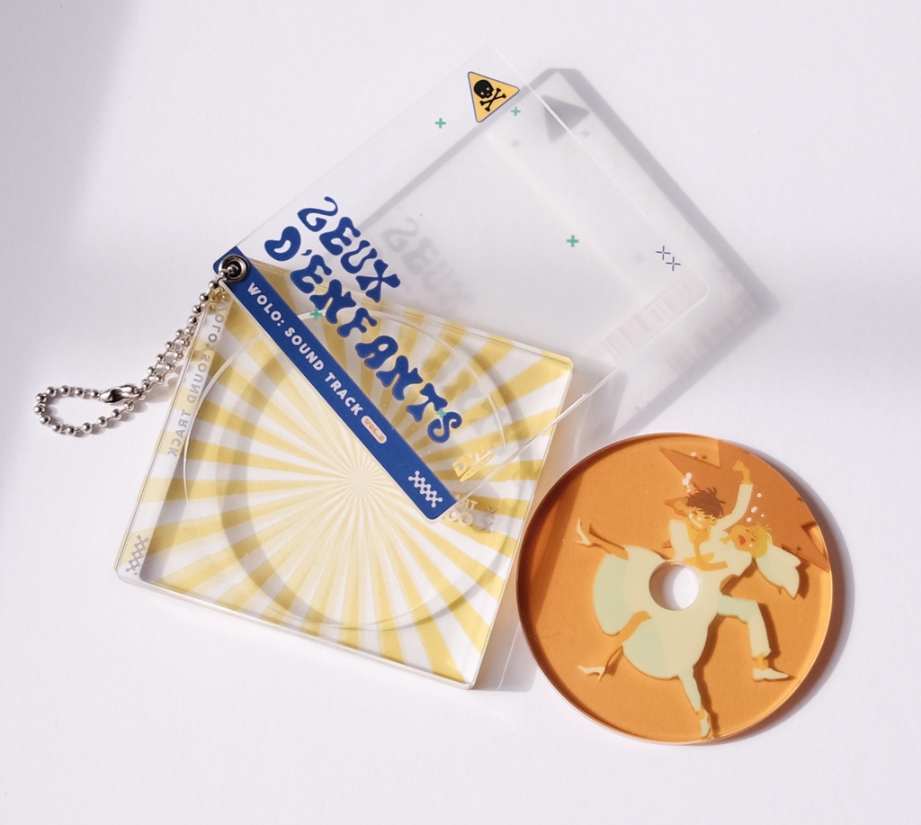 【予約販売】音楽CD風 アクリルチャーム