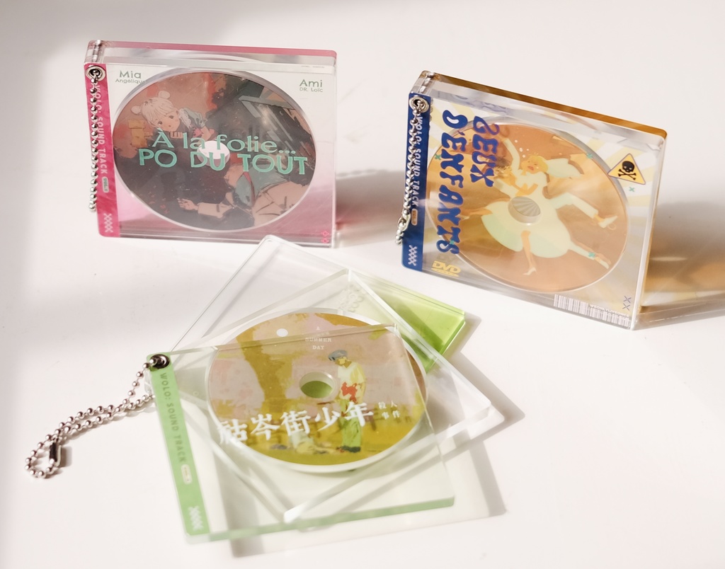 【予約販売】音楽CD風 アクリルチャーム
