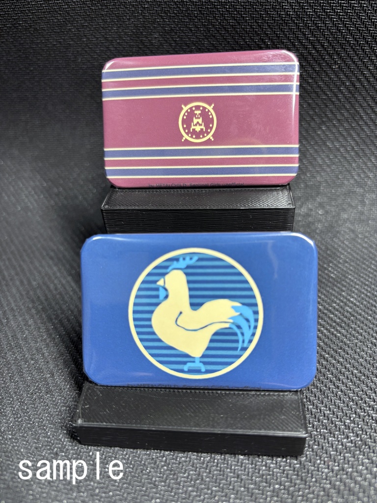カゾルミア国章＆ブルーピーコック社章 風 缶バッジセット