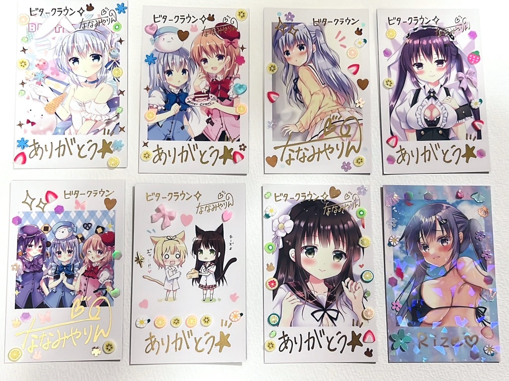 デコチェキ風カード＋ノーマルチェキ風カード1枚他第二弾