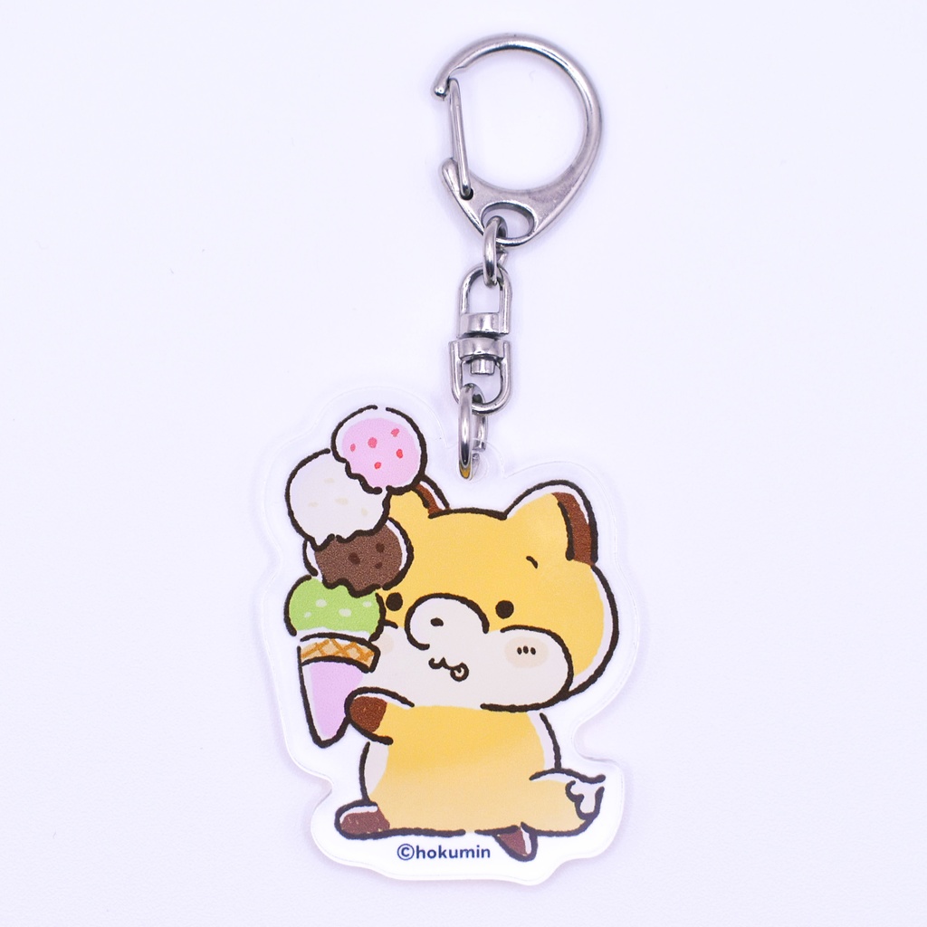 まゆきちアイスクリームアクリルキーホルダー
