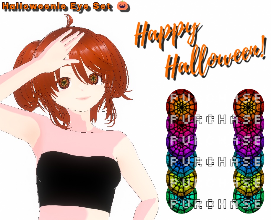 Halloweenie Vroid Eye Texture Pack !