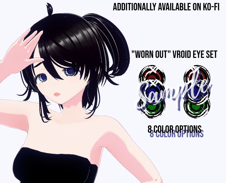 Worn Out Vroid Eye Set