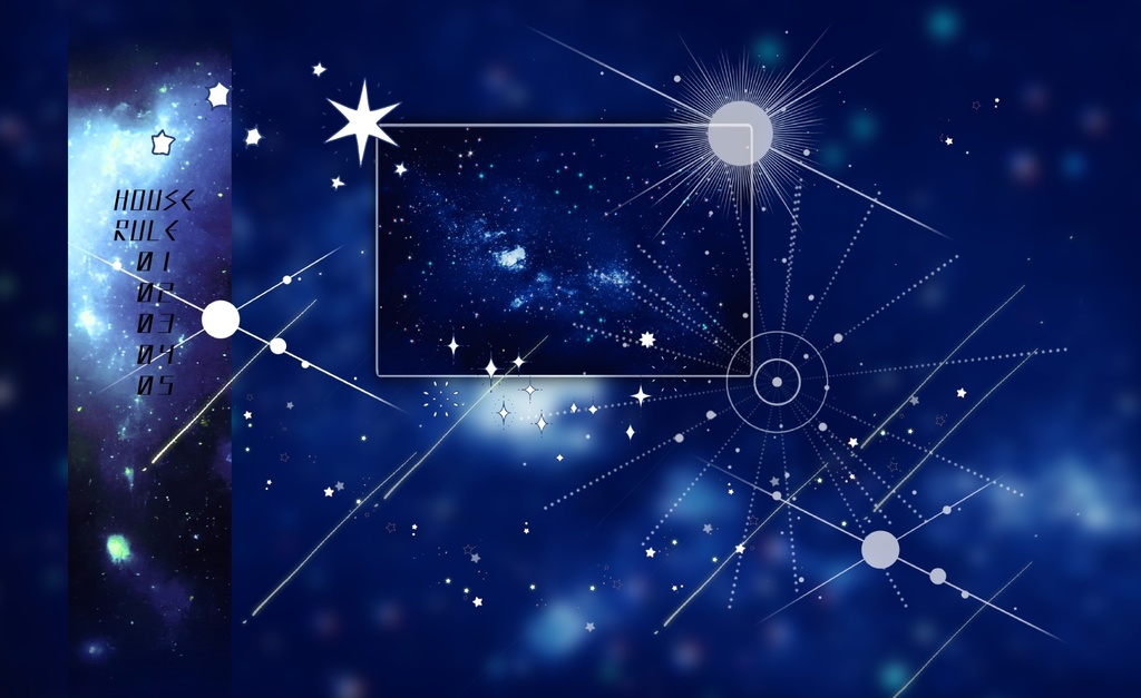 【投げるだけの部屋zip】流れ星と銀河のお部屋【apng】