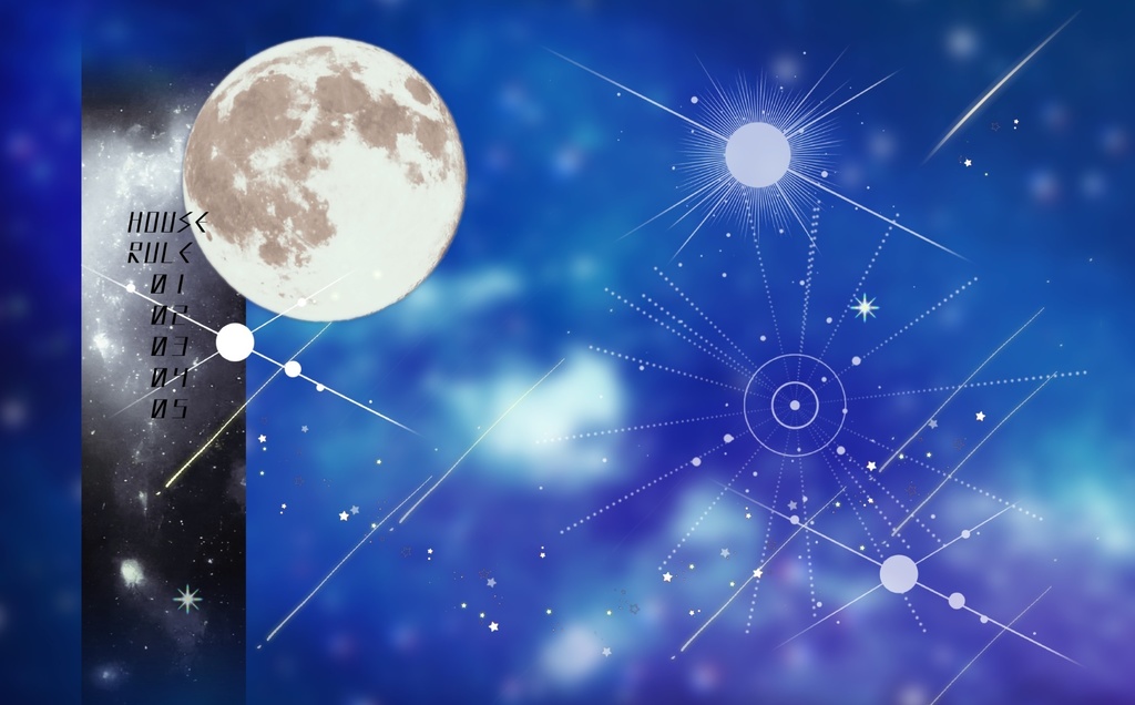 【投げるだけの部屋zip】流れ星と銀河のお部屋【apng】