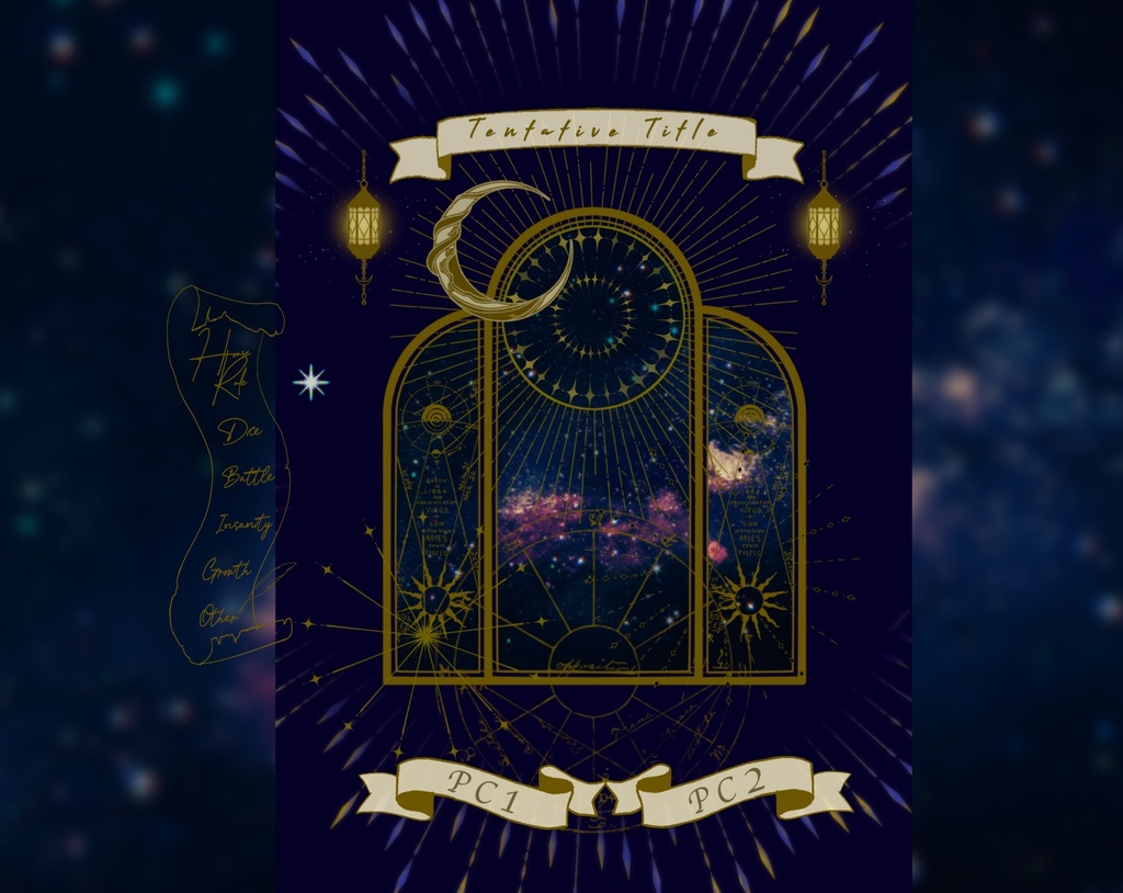 【投げるだけの部屋zip】星座と魔法のお部屋【apng】