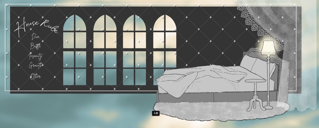 【投げるだけZIP】雷とルームライトのお部屋【webp】【apng】