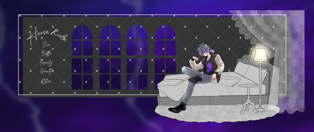 【投げるだけZIP】雷とルームライトのお部屋【webp】【apng】