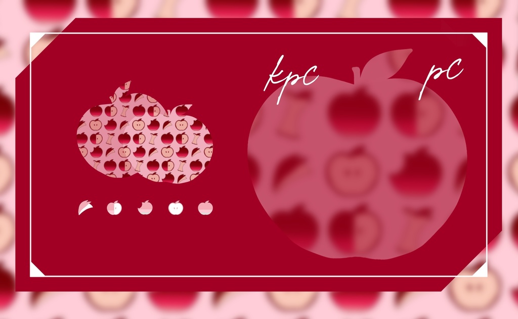 りんごのお部屋【ココフォリア部屋zip】