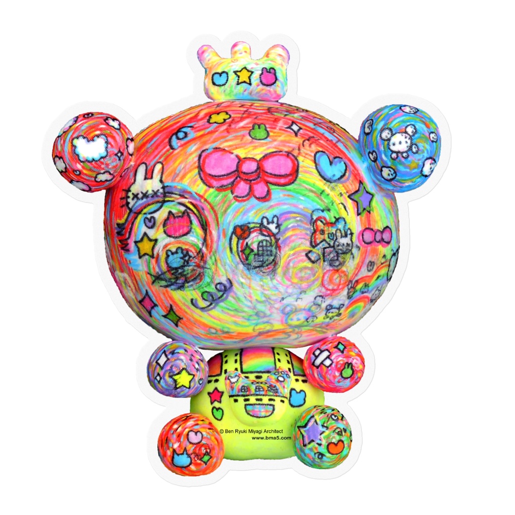 RainbowBeary2Sticker