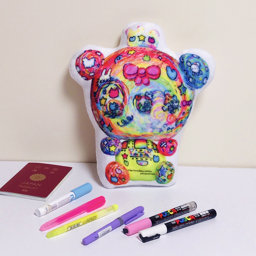 RainbowBeary2FukaCushion