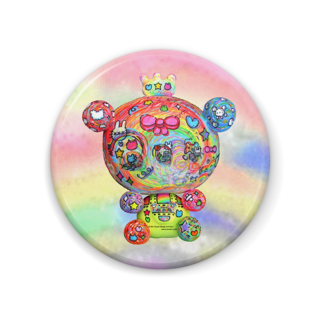RainbowBeary2Badge57