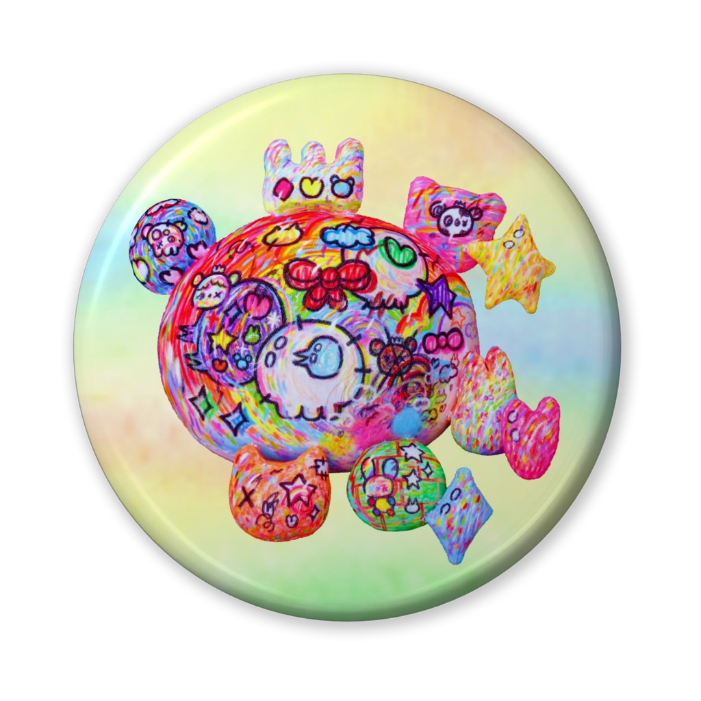 BearyPanda2ValueBadge56mm