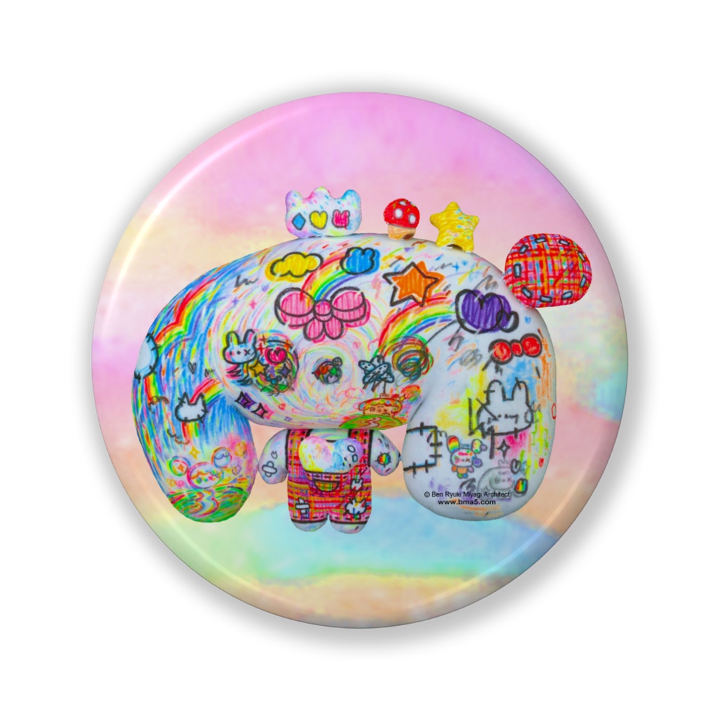 BearyRabbit3ValueBadge32mm