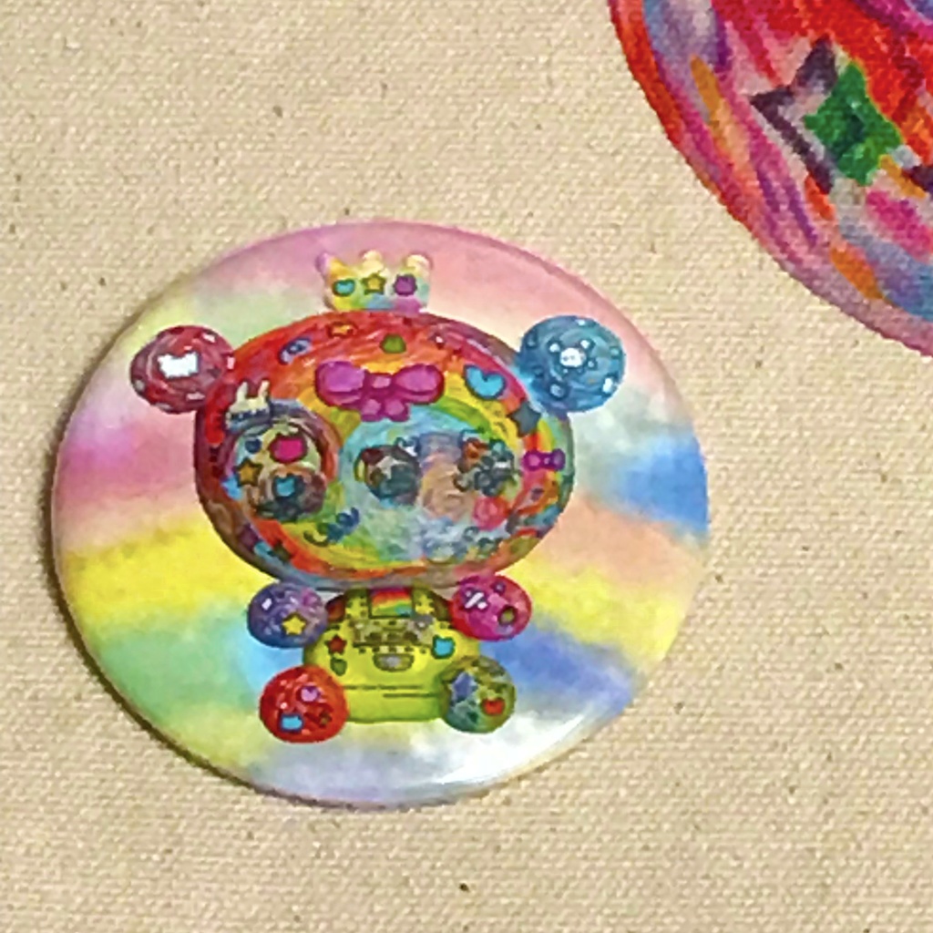 RainbowBeary2ValueBadge56mm