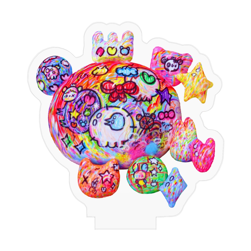 BearyPanda2AcrylicFigure50x50