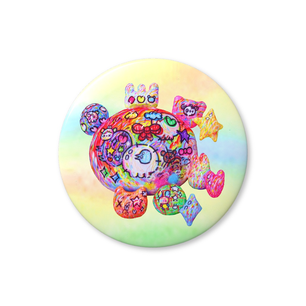 BearyPandaValueBadge75mm
