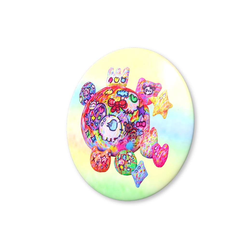 BearyPandaValueBadge75mm