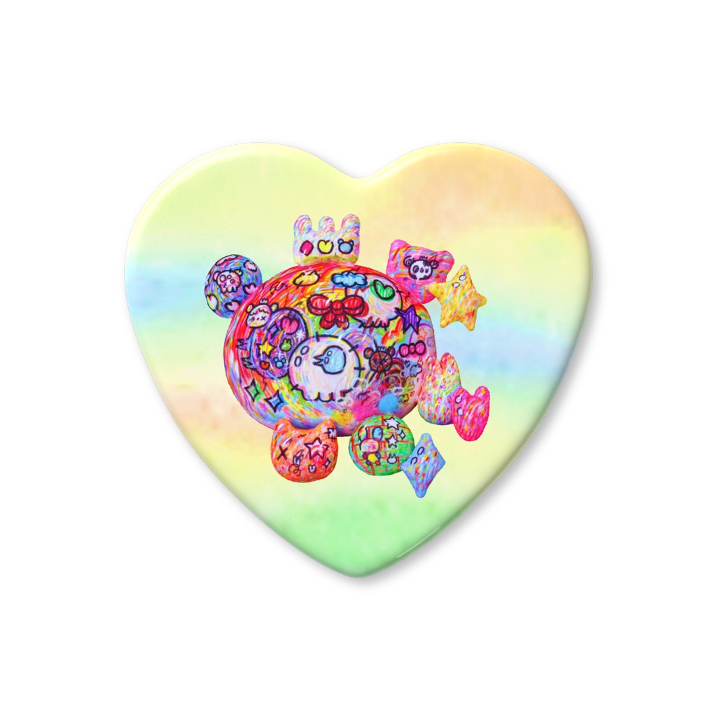BearyPandaHeartBadge57mmH