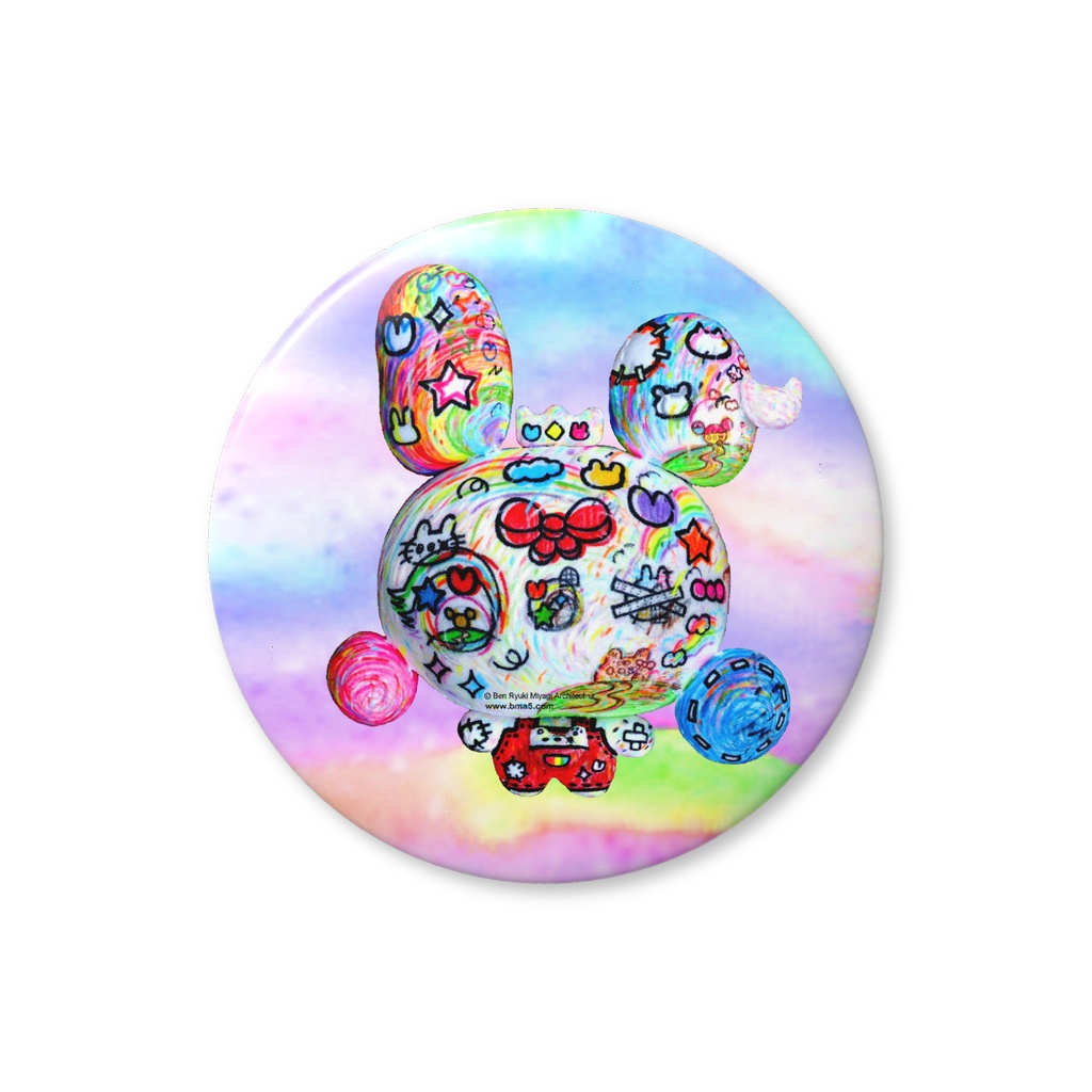 BearyRabbit2ValueBadge75mm