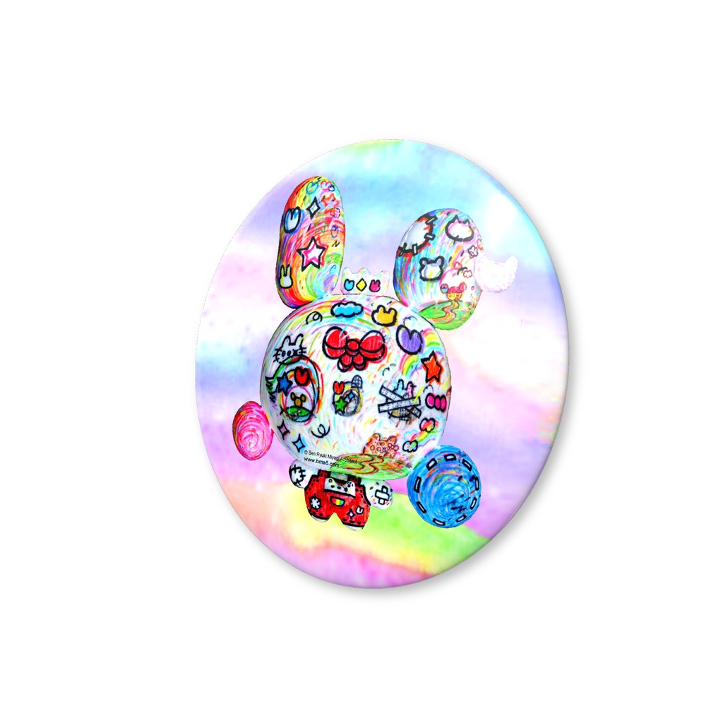 BearyRabbit2ValueBadge75mm