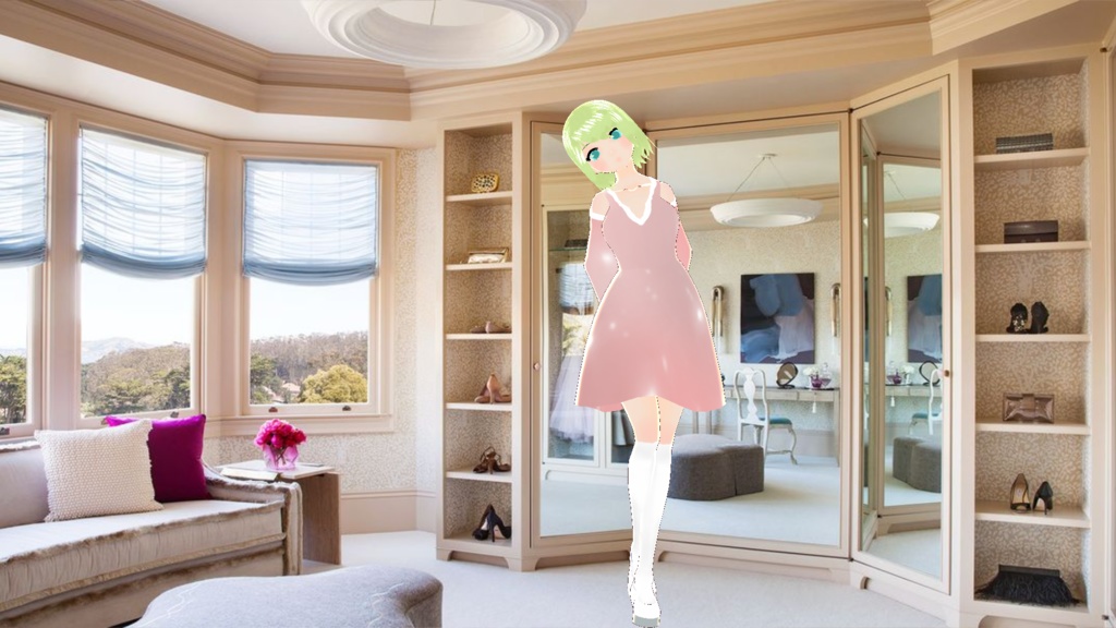 ピンクのドレス pink dress