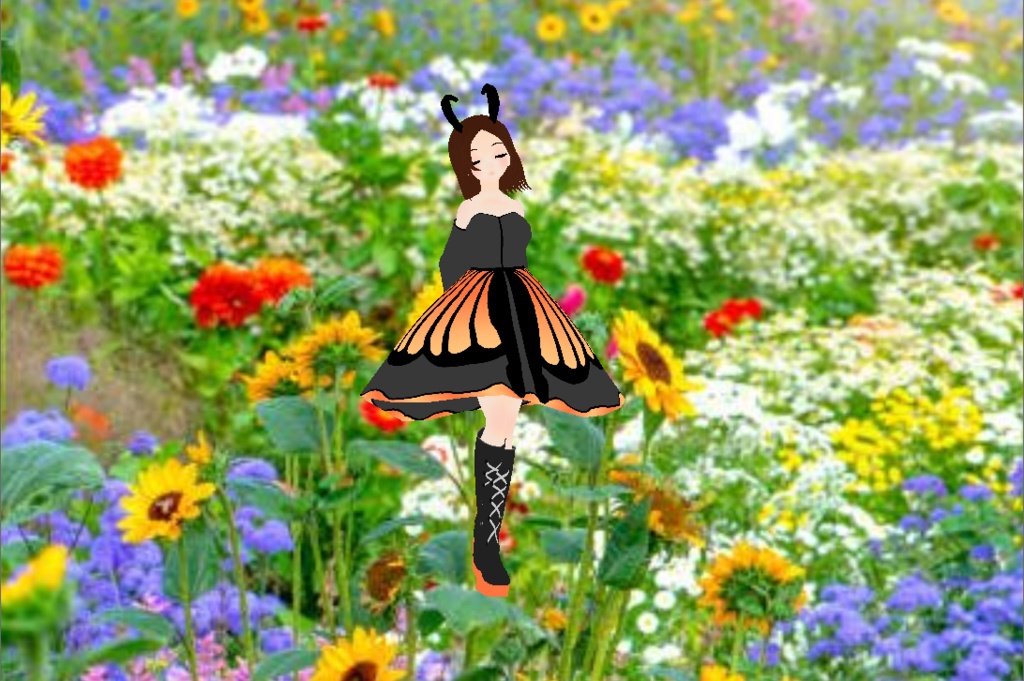 butterfly dress  バタフライドレス
