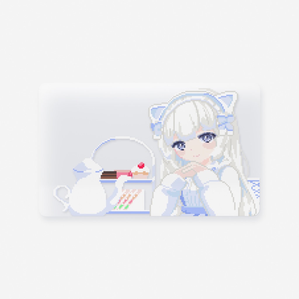 【暮雨よすみ】よすみんとどこでもティータイムクリアカード【一周年記念グッズ】