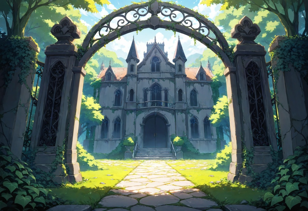 【TRPG/CoC背景素材】洋館・屋敷の外観セット 昼夜差分付き|ゲーム制作・ビジュアルノベル対応