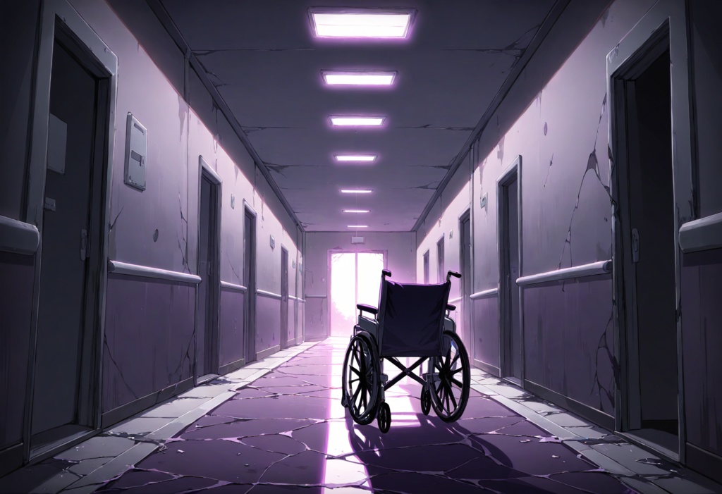 【TRPG/CoC背景素材】廃病院の廊下セット 昼夜差分付き|ホラーシナリオ・ゲーム制作対応