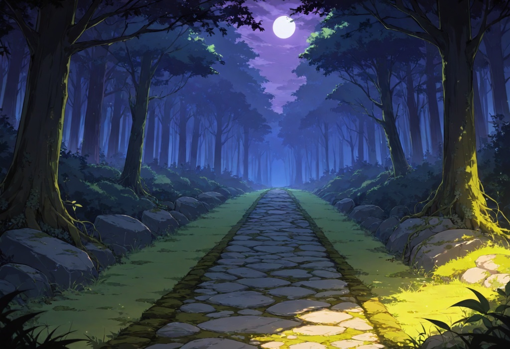 【無料】TRPG/CoC背景素材サンプル|深い森の小道 昼夜差分セット|TRPG背景工房まりも🌿