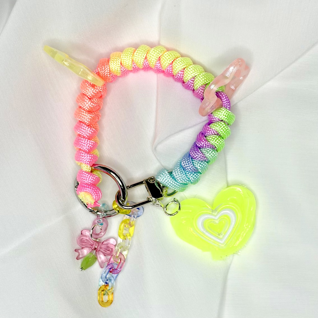 ネオンカラーパラコードストラップ