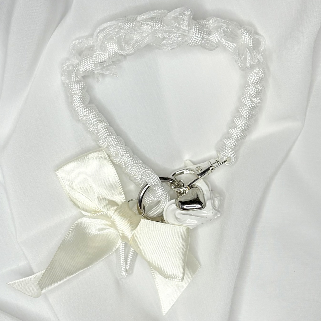 選べるリボン★パラコード×リボンストラップ