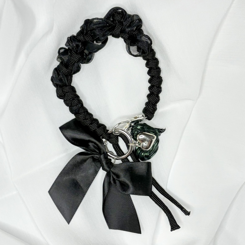 選べるリボン★パラコード×リボンストラップ