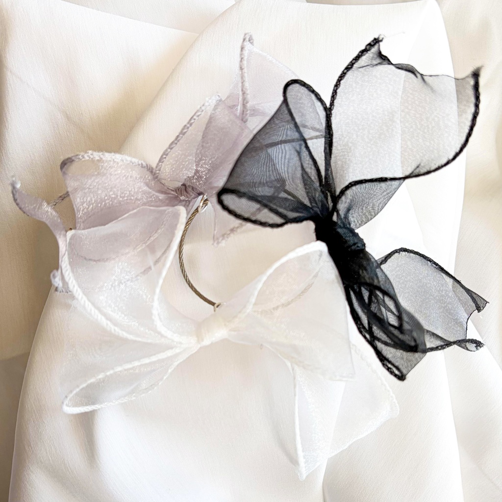 選べるリボン★パラコード×リボンストラップ