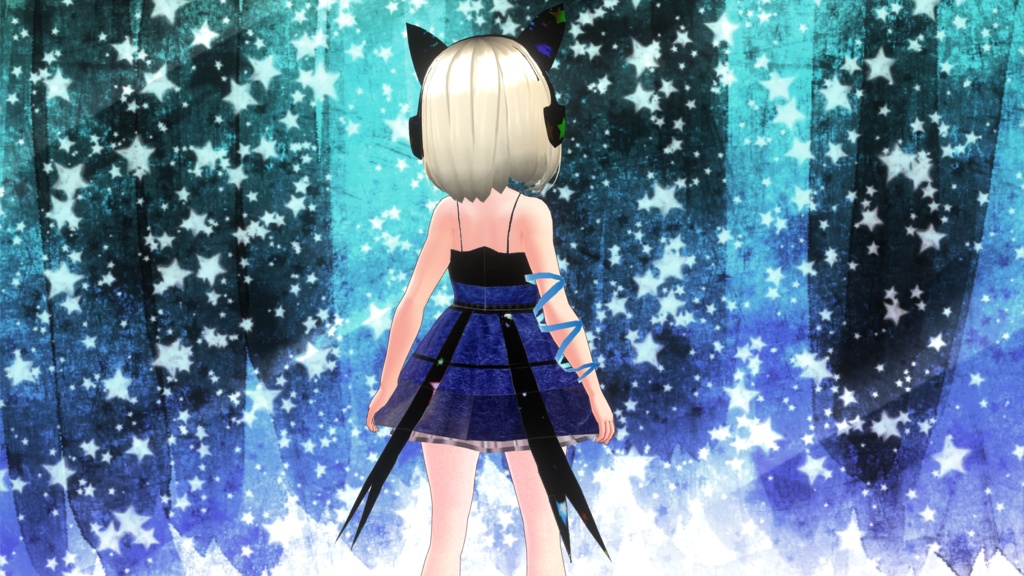 ※VRoidstudioベータ版で作成しています【Vroidテクスチャ】サイバー風ワンピース