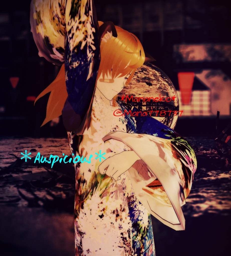 VRoid用テクスチャ*Texture set of long coat high neck and pants.Texture image only. Please understand the terms of use before using. ロングコートハイネック海花衣装とズボンセット衣装テクスチャ参考は紹介動画見てね