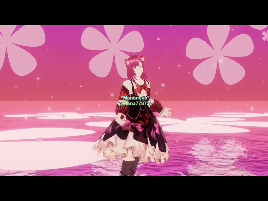 VRoid用*ハートバレンタインワンピース🌸7色セット🌸