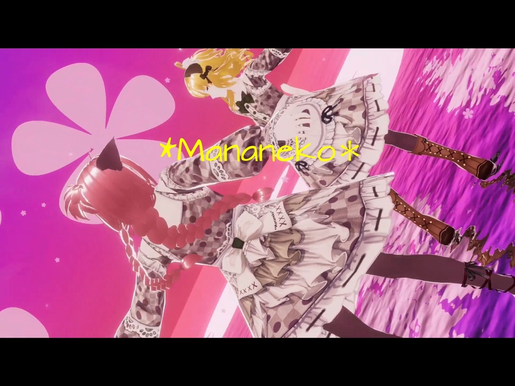 VRoid用*ハートエプロンメイドワンピース🌸7色セット🌸ドレスにも🌸バレンタイン等にも💕