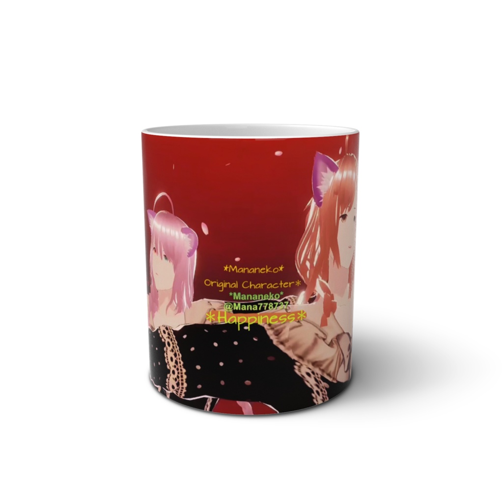 Mananeko*オリキャラ*リズ、シオン女装 ※男キャラ*マグカップ