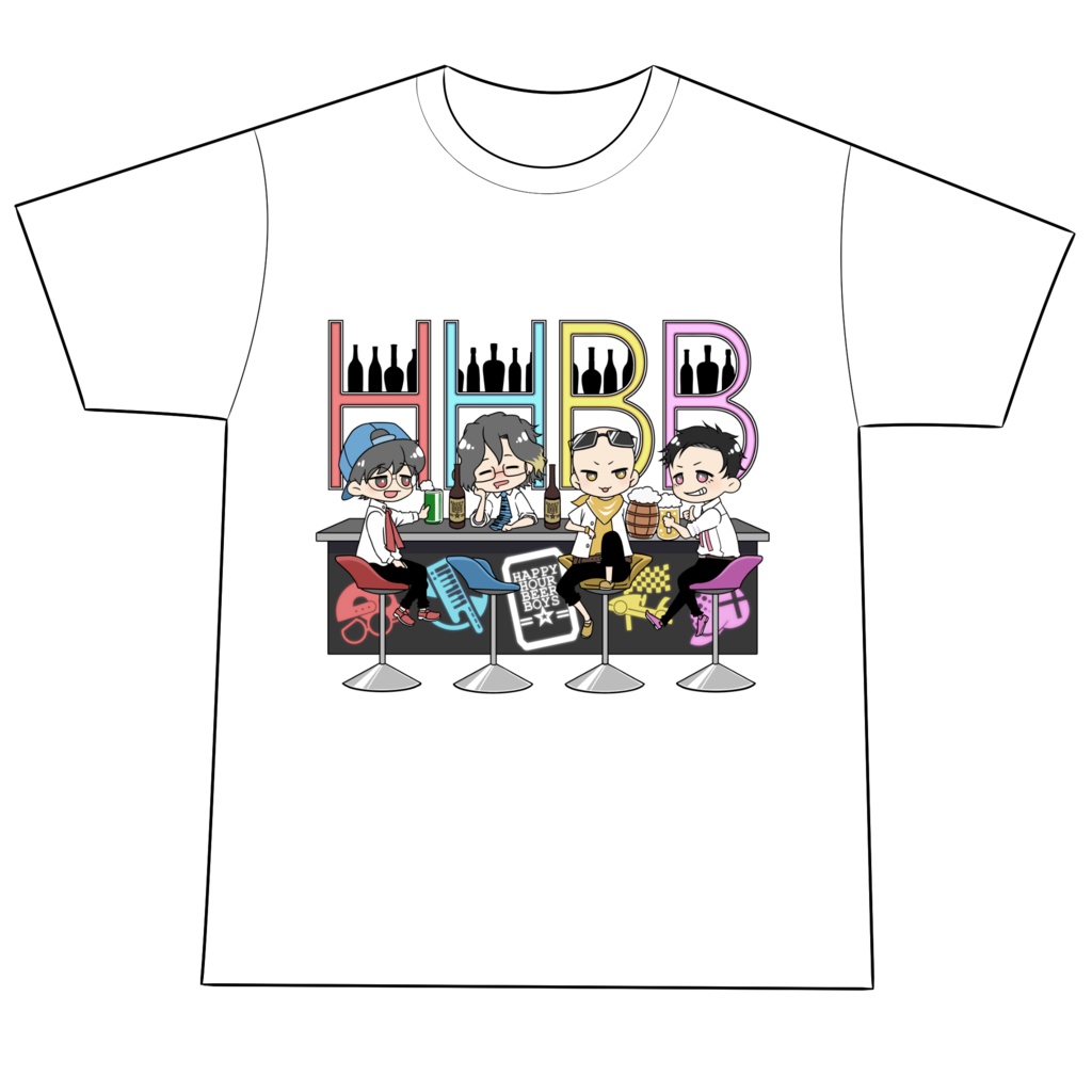 HHBBTシャツ(ホワイト)