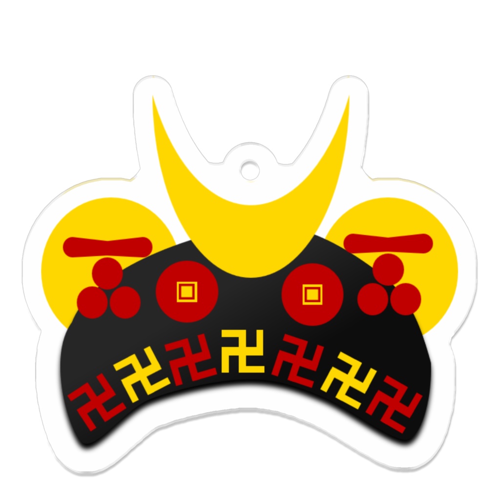 クマ兜　一文字三つ星　黒ver